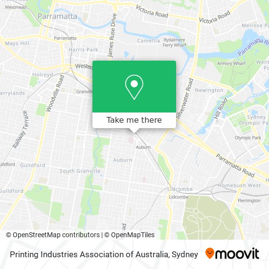 Printing Industries Association of Australia map