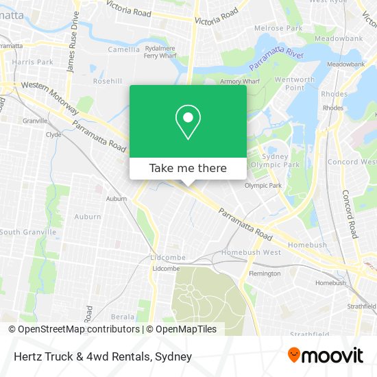 Hertz Truck & 4wd Rentals map