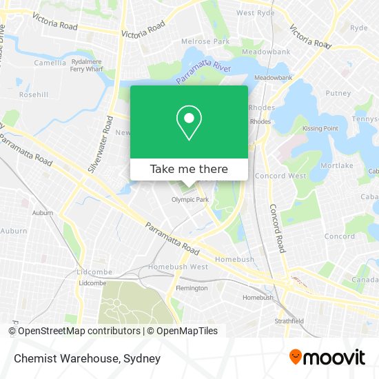 Chemist Warehouse map