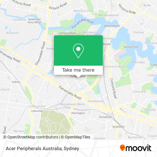 Acer Peripherals Australia map