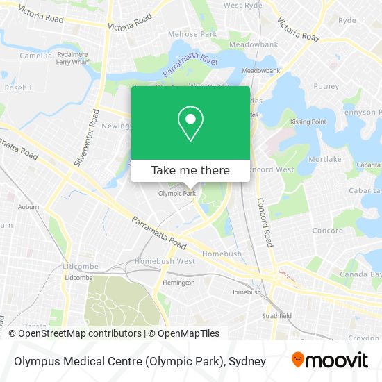 Mapa Olympus Medical Centre (Olympic Park)