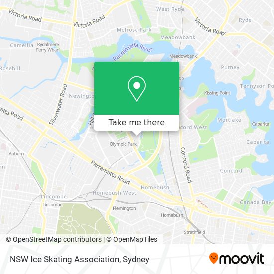 NSW Ice Skating Association map