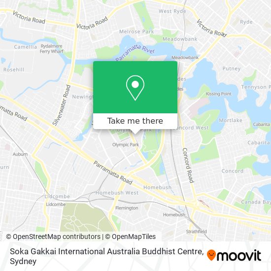 Soka Gakkai International Australia Buddhist Centre map