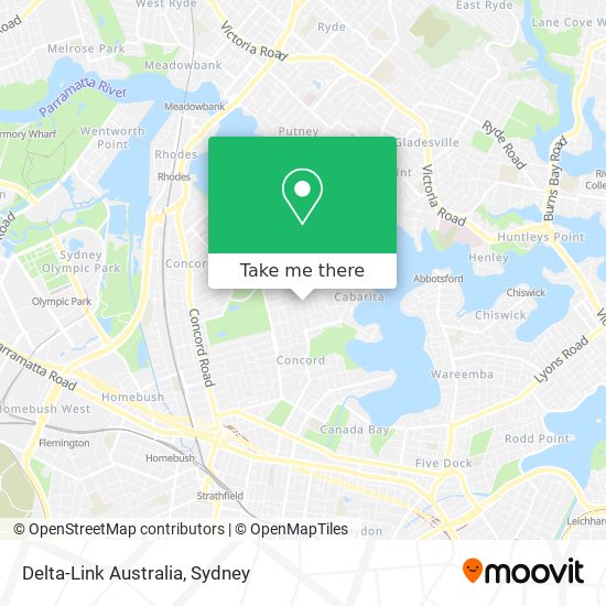 Delta-Link Australia map