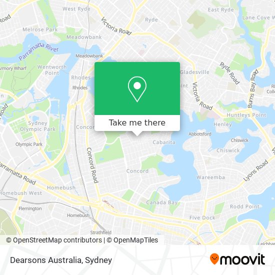 Dearsons Australia map