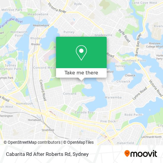 Cabarita Rd After Roberts Rd map