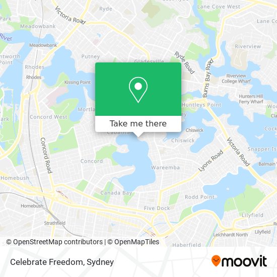 Mapa Celebrate Freedom