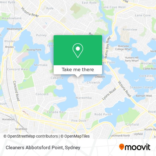 Mapa Cleaners Abbotsford Point