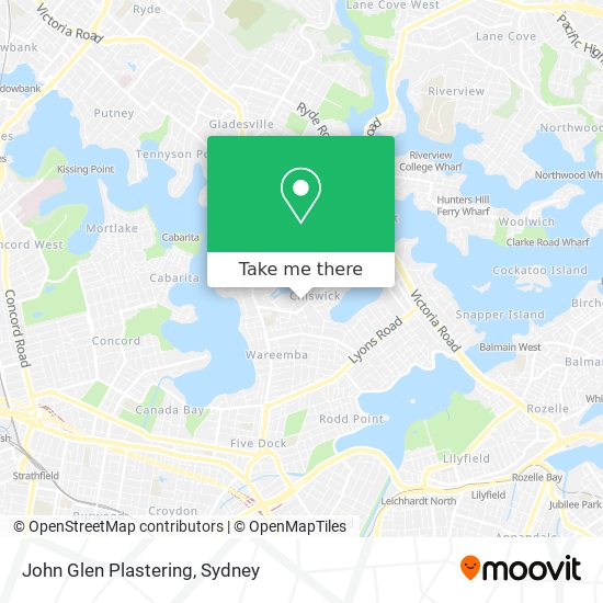 John Glen Plastering map