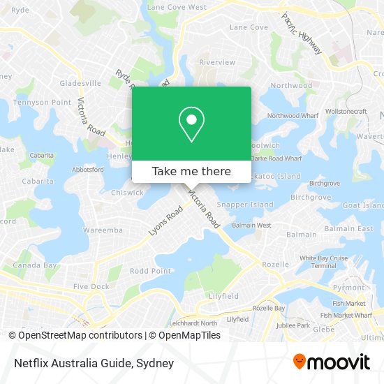 Netflix Australia Guide map