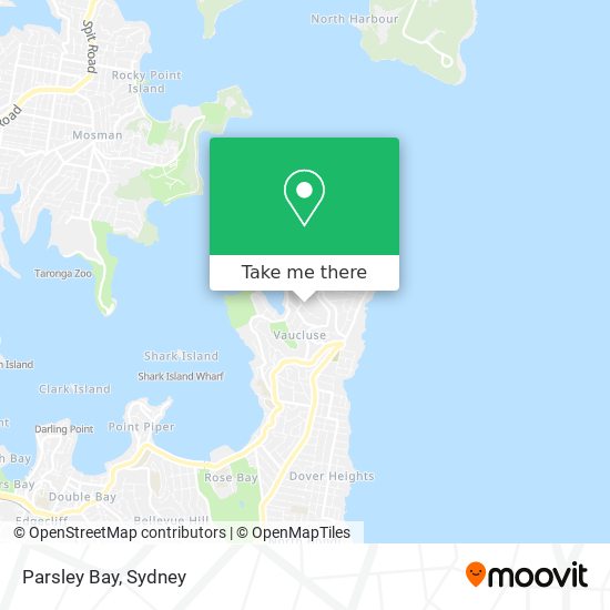 Mapa Parsley Bay