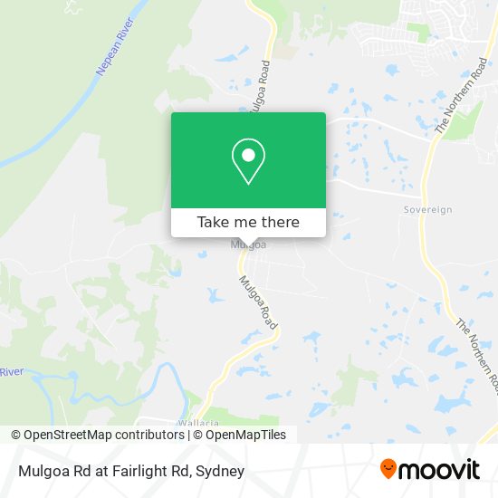 Mulgoa Rd at Fairlight Rd map