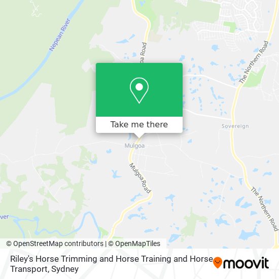 Riley's Horse Trimming and Horse Training and Horse Transport map