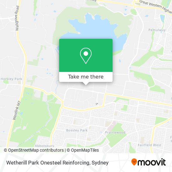 Wetherill Park Onesteel Reinforcing map