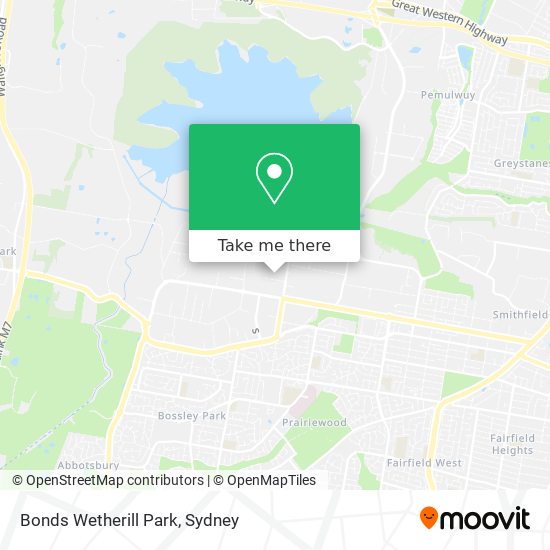 Bonds Wetherill Park map