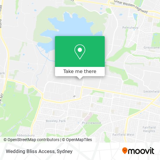 Wedding Bliss Access map