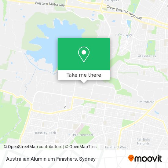 Australian Aluminium Finishers map