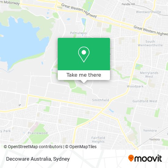 Mapa Decoware Australia