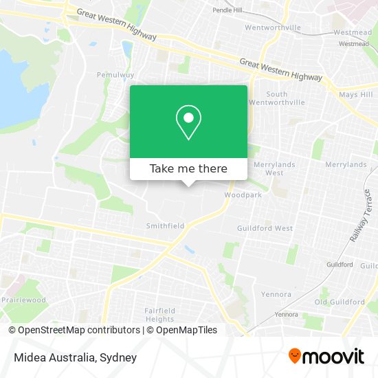 Midea Australia map