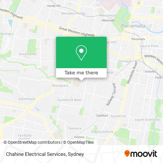 Chahine Electrical Services map