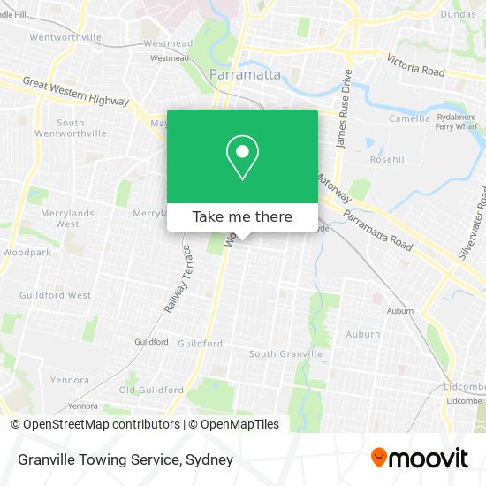 Mapa Granville Towing Service