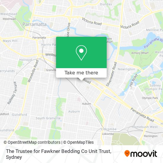 The Trustee for Fawkner Bedding Co Unit Trust map