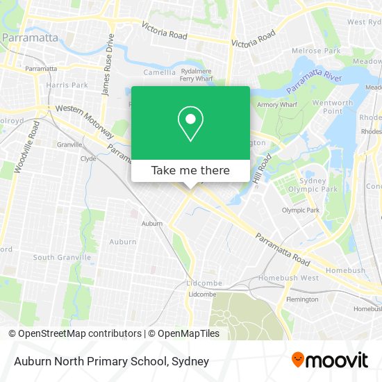 Auburn North Primary School map