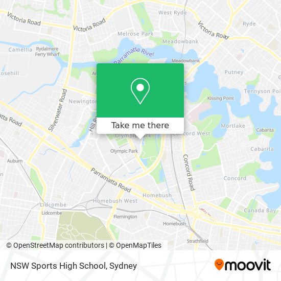 NSW Sports High School map