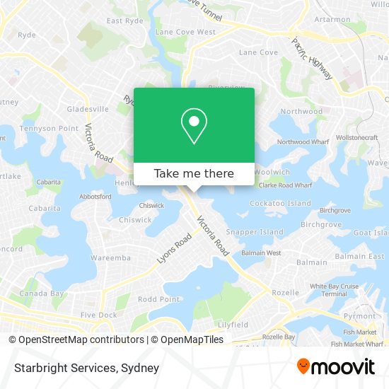 Starbright Services map