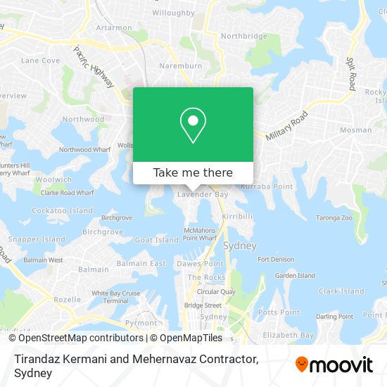 Tirandaz Kermani and Mehernavaz Contractor map