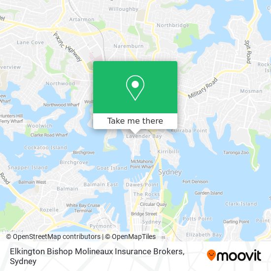 Elkington Bishop Molineaux Insurance Brokers map