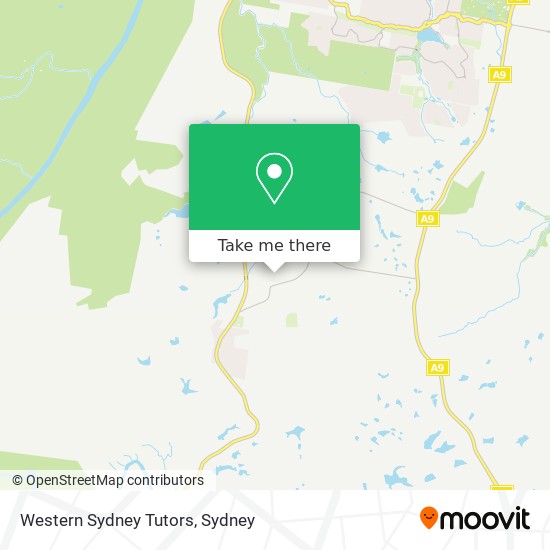 Western Sydney Tutors map