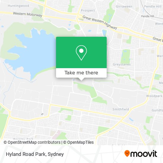 Hyland Road Park map