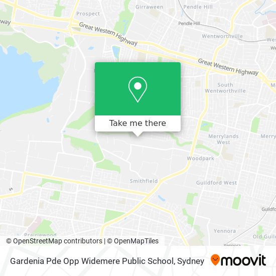 Gardenia Pde Opp Widemere Public School map