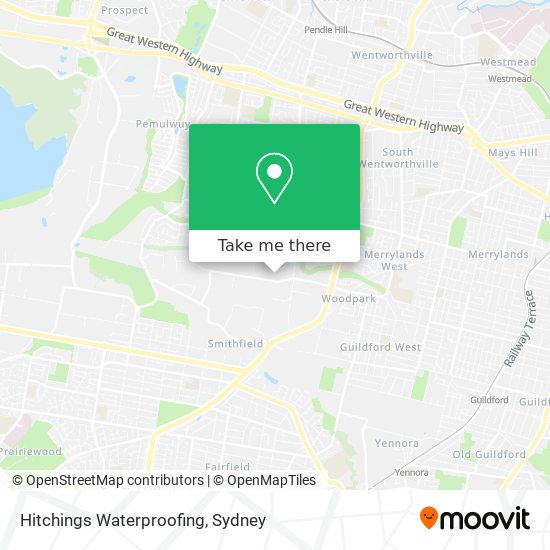 Hitchings Waterproofing map