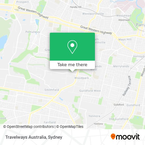 Travelways Australia map