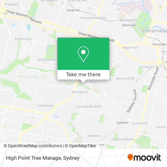 High Point Tree Manage map