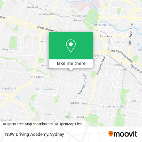 NSW Driving Academy map