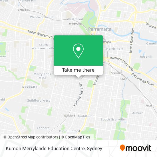 Mapa Kumon Merrylands Education Centre