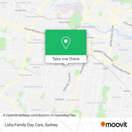 Lidia Family Day Care map