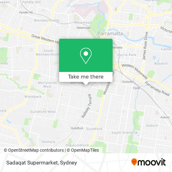 Sadaqat Supermarket map