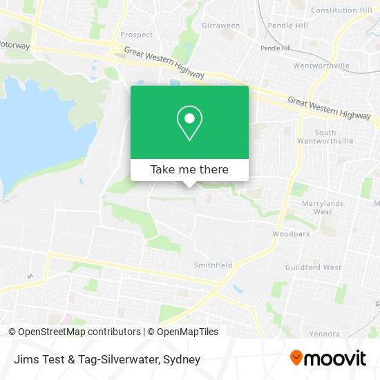 Jims Test & Tag-Silverwater map