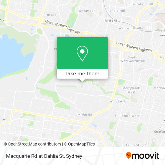 Macquarie Rd at Dahlia St map