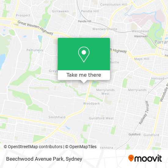 Beechwood Avenue Park map