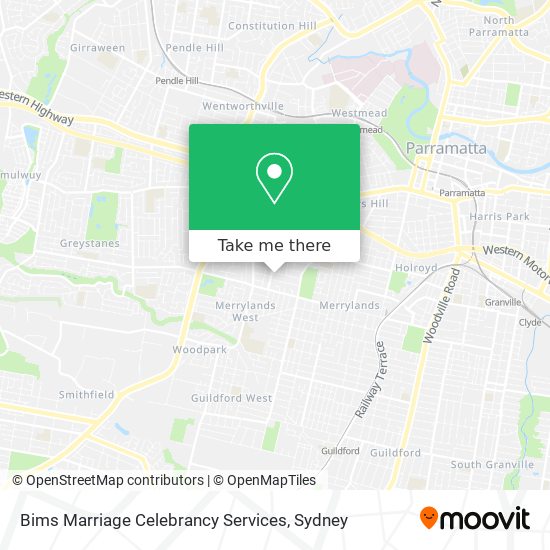 Mapa Bims Marriage Celebrancy Services