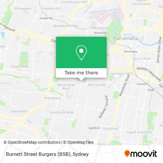 Burnett Street Burgers (BSB) map