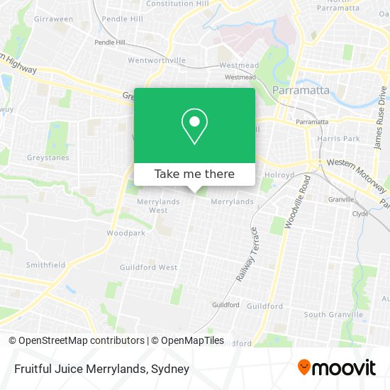 Fruitful Juice Merrylands map