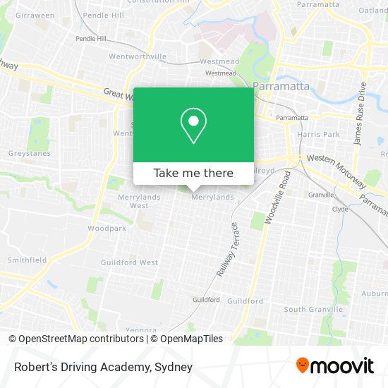Robert's Driving Academy map