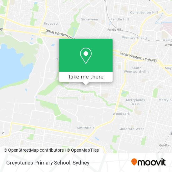Mapa Greystanes Primary School