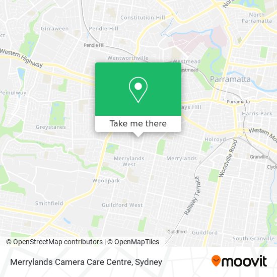 Mapa Merrylands Camera Care Centre